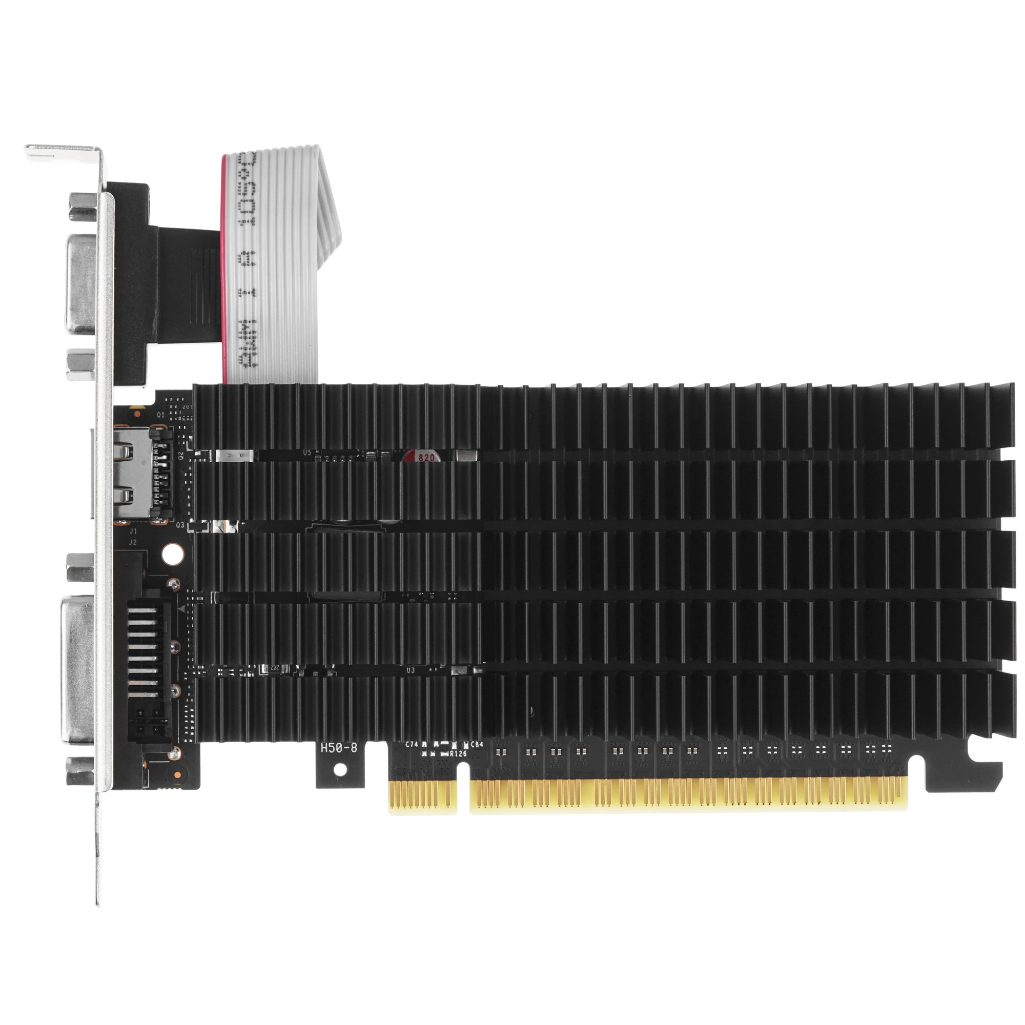 Видеокарта AFOX GeForce GT 710, 2 GB DDR3, 64 bit, HDMI, DVI-D, VGA, GPU 954 MHz