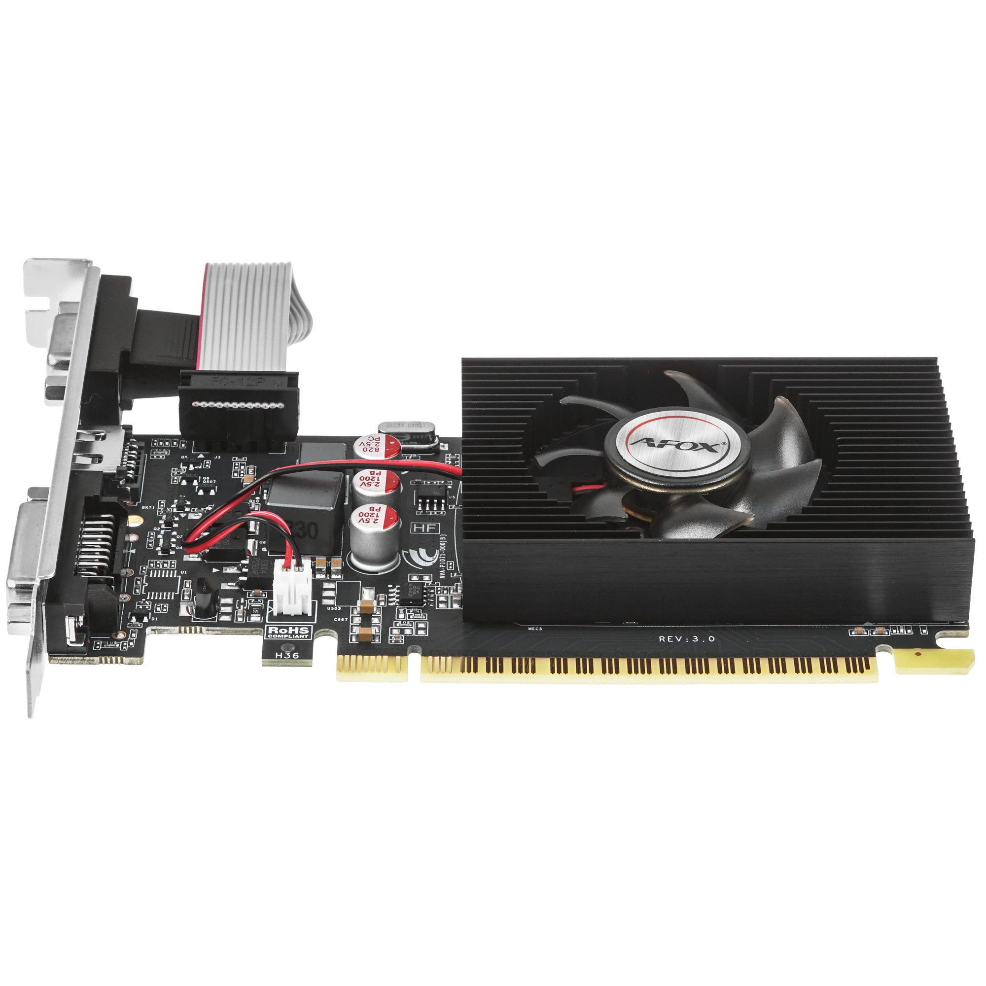 Видеокарта AFOX GeForce GT 730, 4 GB DDR3, 128 bit, HDMI, DVI-D, VGA, GPU 700 MHz, фото7