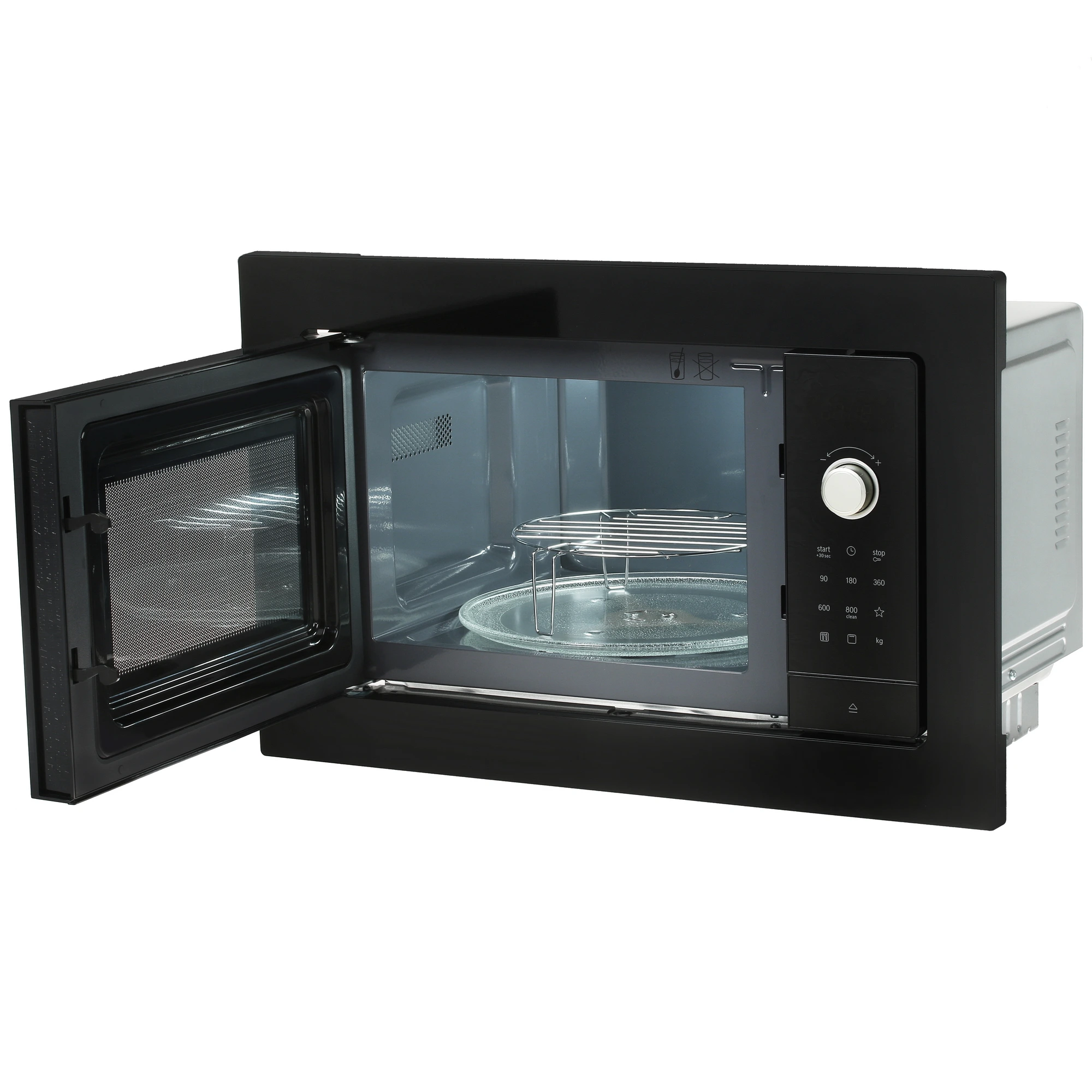 Встраиваемая микроволновая печь Bosch BEL653MB3 черный, 25 л, 800 Вт, переключатели - сенсор, поворотный механизм, фото8
