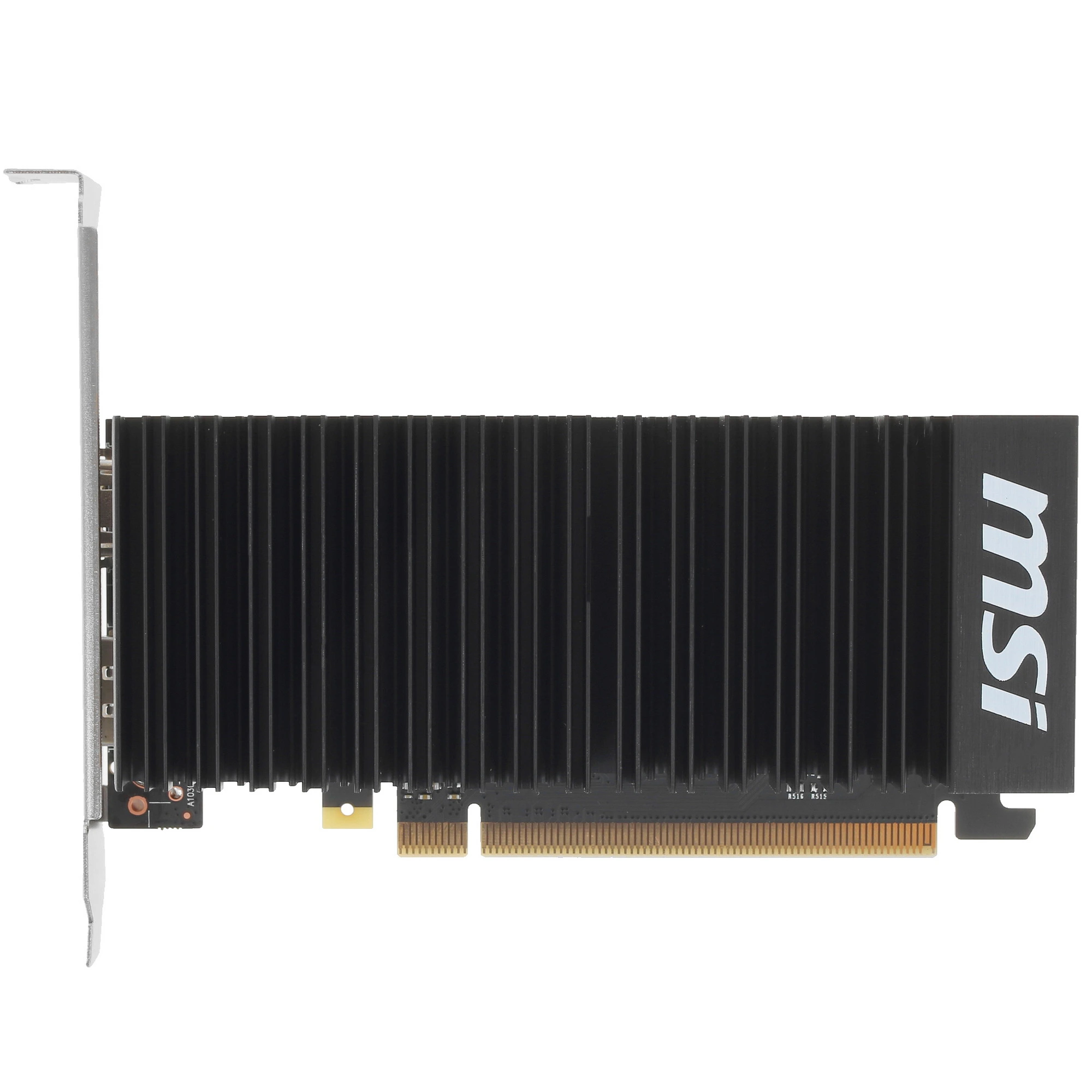 Видеокарта MSI GeForce GT 1030 LP OC, 2 GB GDDR5, 64 bit, DVI-D, HDMI, GPU 1265 MHz