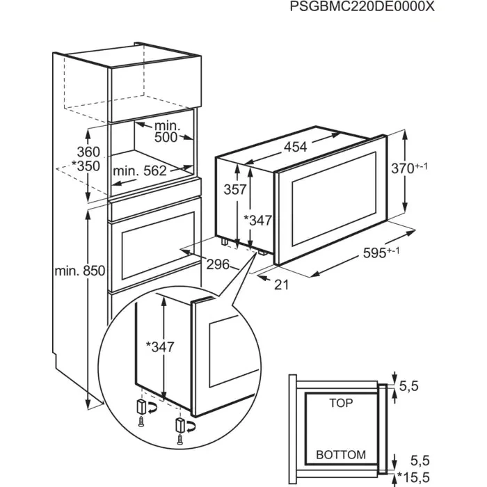 Встраиваемая микроволновая печь Electrolux KMFE172TEX черный/серебристый, 17 л, 800 Вт, переключатели - сенсор, фото10