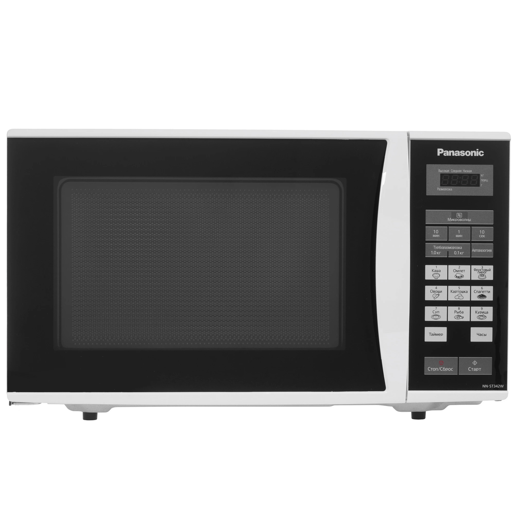 Микроволновая печь Panasonic NN-ST342WZPE белый, 25 л, 800 Вт, переключатели - сенсор