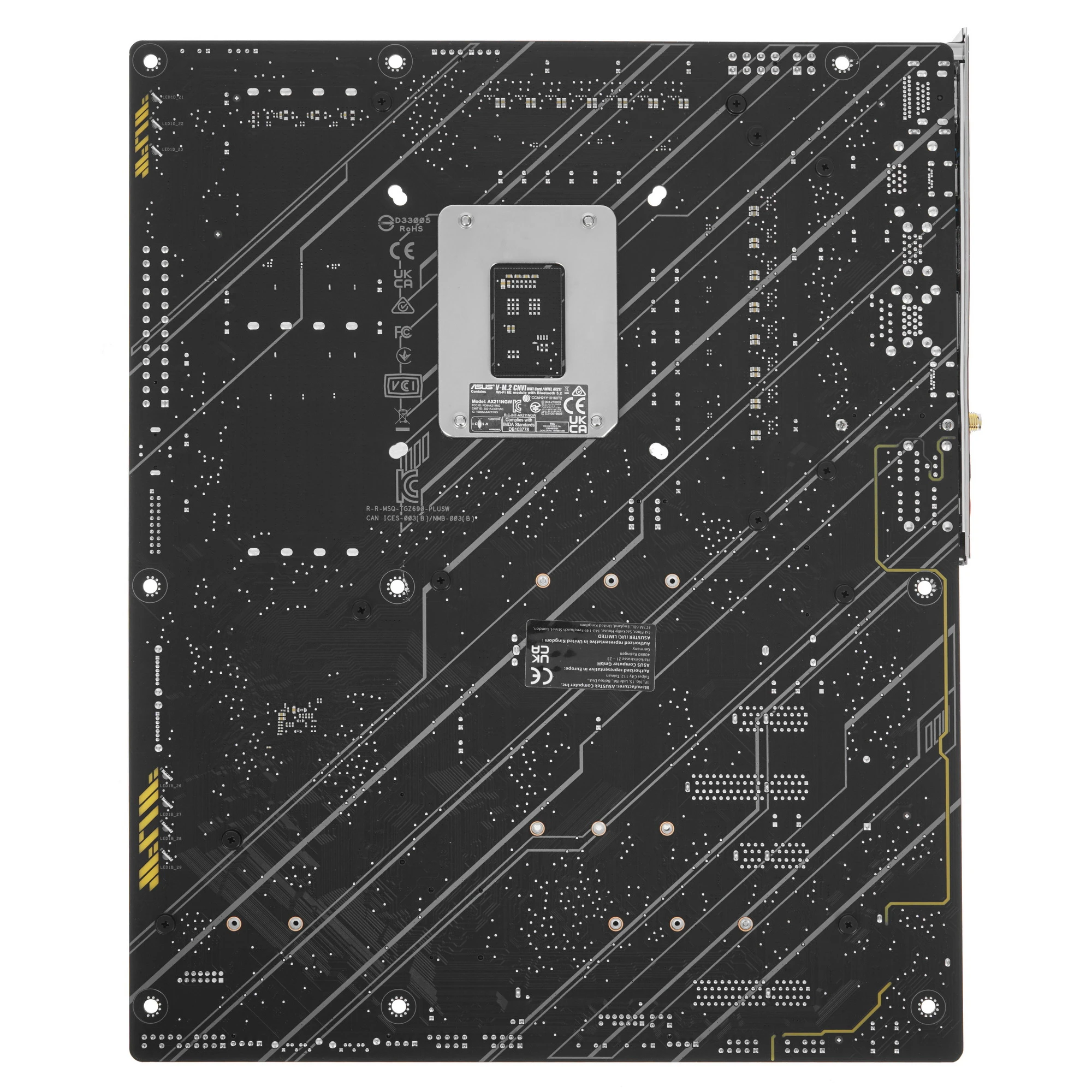 Материнская плата ASUS TUF GAMING Z690-PLUS WIFI, LGA1700, Intel Z690, 4xDDR5, 4xSATA, 4xM.2, 1xPCIe 5.0 x16, 1xPCIe 3.0 x4, 2xPCIe 3.0 x1, 1xDP, 1xHDMI, 1x2.5Gb LAN, Wi-Fi 6E, Bluetooth 5.2, 1xUSB-C 20Gbps, 1xUSB-C 5Gbps, 2xUSB-A 10Gbps, 4xUSB-A 5Gbps, 5x3.5 мм, 7.1, ATX, фото2