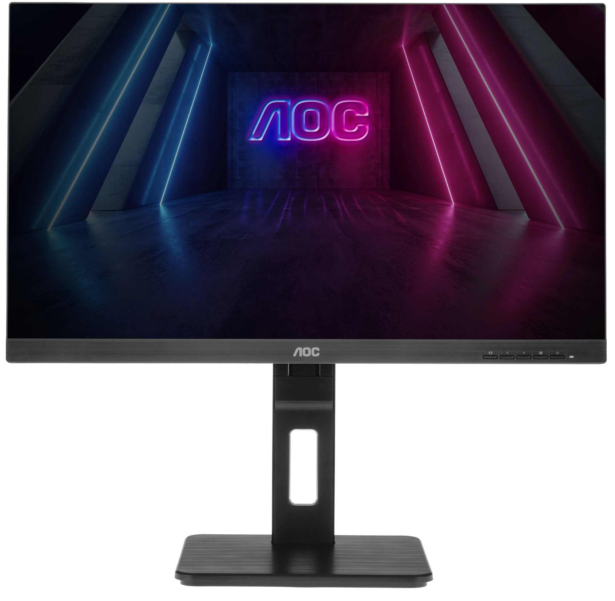 Монитор 23.8" AOC Q24P2Q IPS 2560x1440, 75 Гц, 4 мс, 16:9, 250 кд/м², HDMI, DisplayPort, VGA, встроенные динамики, черный