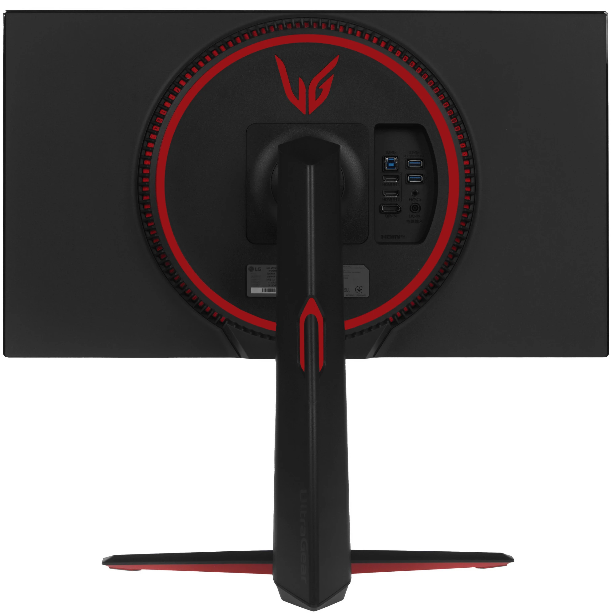 Монитор 27' LG UltraGear 27GP95RP-B IPS 3840x2160, 160 Гц, 1 мс, 16:9, 400 кд/м2, 2xHDMI, 1xDP, 1x3.5 мм, черный/красный, фото8
