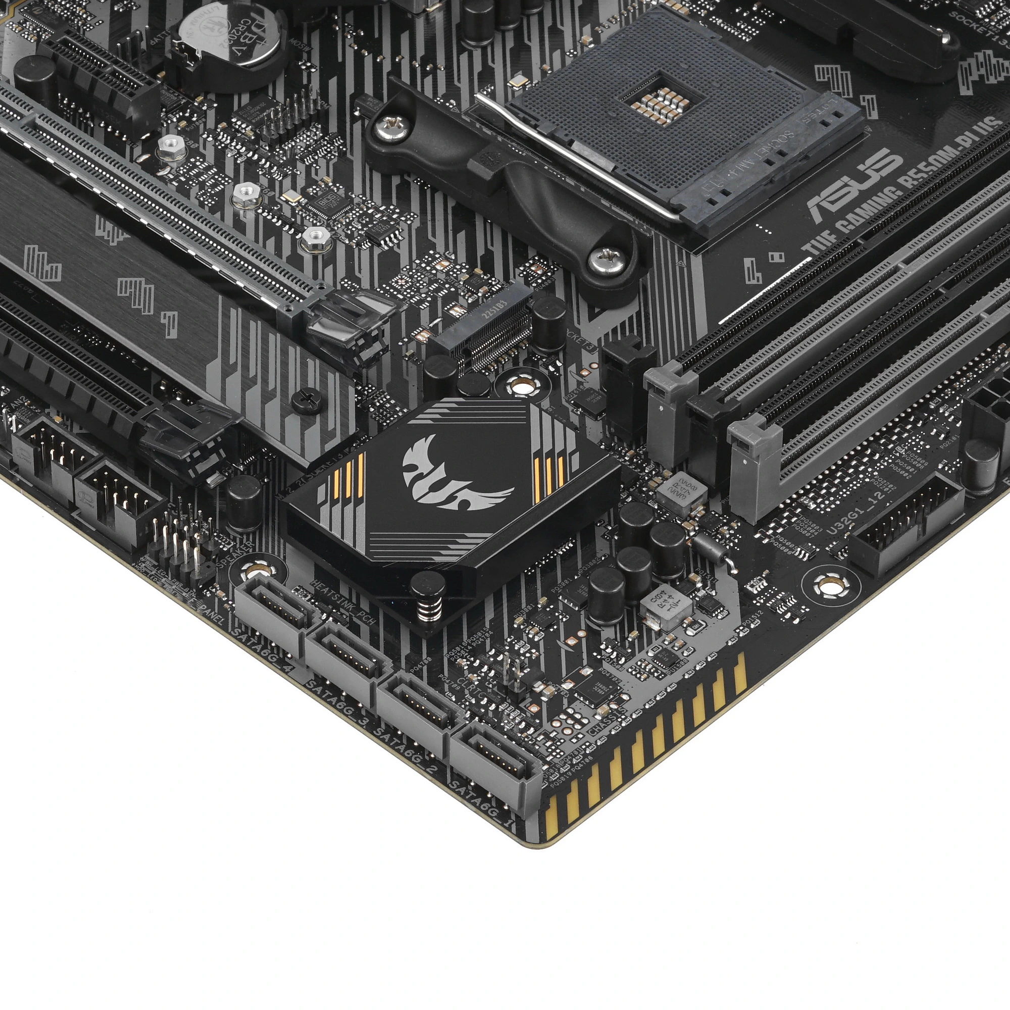 Материнская плата ASUS TUF GAMING B550M-PLUS, AM4, AMD B550, 4xDDR4, 4xSATA, 2xM.2, 1xPCIe 4.0 x16, 1xPCIe 3.0 x16, 1xPCIe x1, DisplayPort, HDMI, 1x2.5Gb LAN, 8xUSB, 5x3.5 мм, 7.1, microATX, фото6