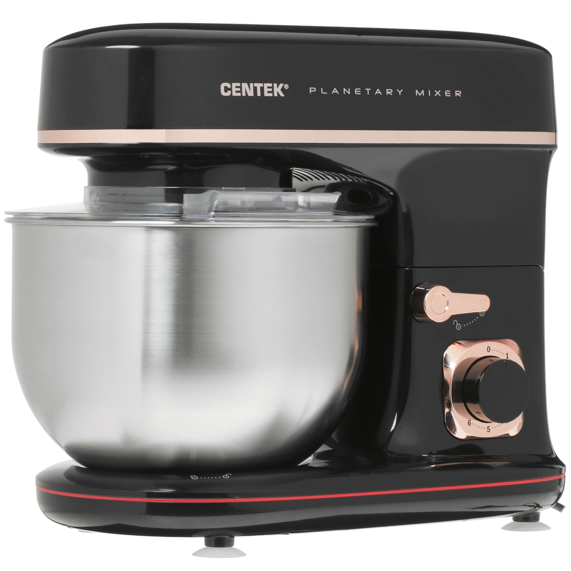 Миксер Centek CT-1139 черный/серебристый, стационарный, 1300 Вт, 5.1 л, 6 скоростей