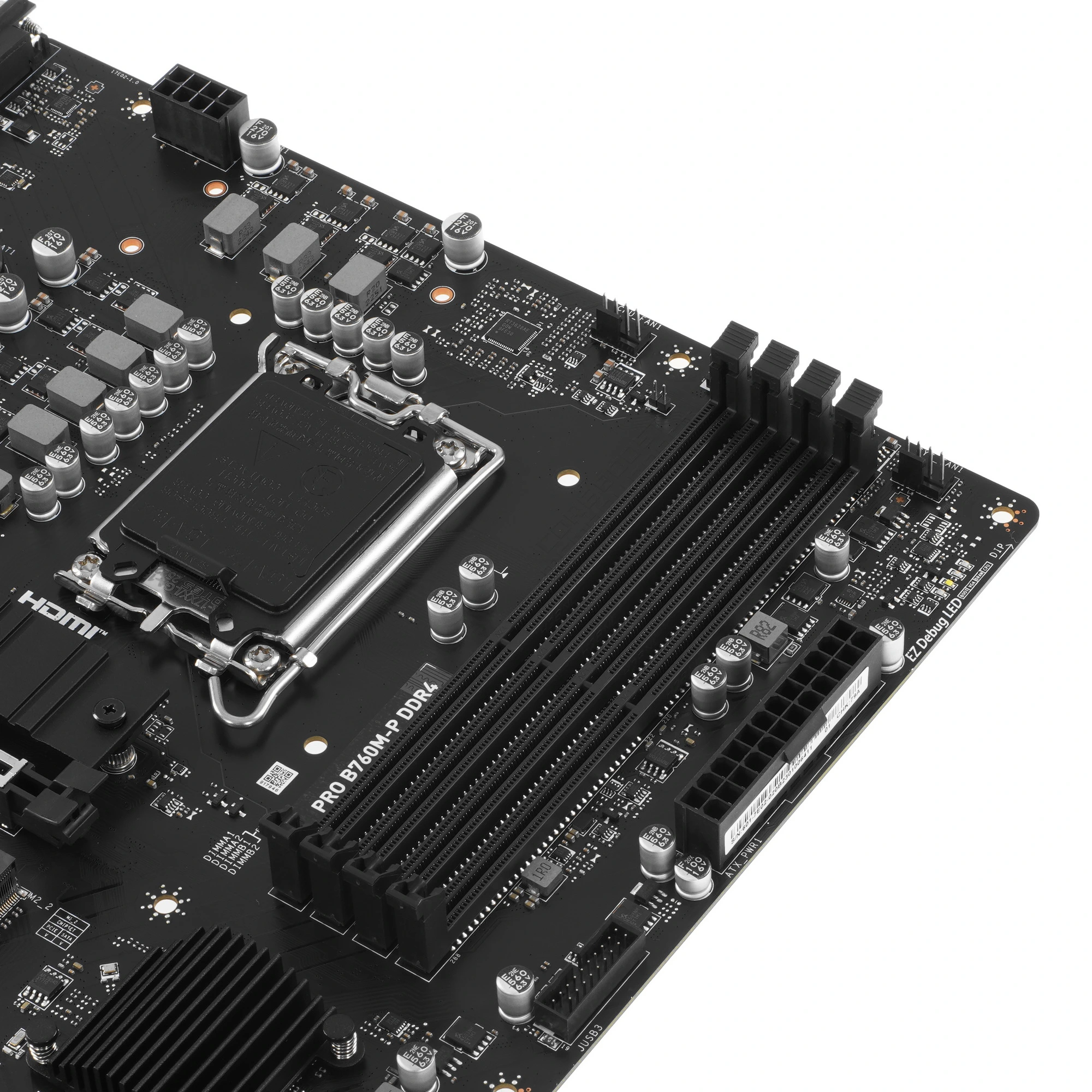 Материнская плата MSI PRO B760M-P DDR4, LGA1700, Intel B760, 4xDDR4, 4xSATA, 2xM.2, 1xPCIe 4.0 x16, 2xPCIe x1, DisplayPort, HDMI, D-Sub, 1x1Gb LAN, USB Type-C, 3x3.5 мм, 7.1, microATX, фото4