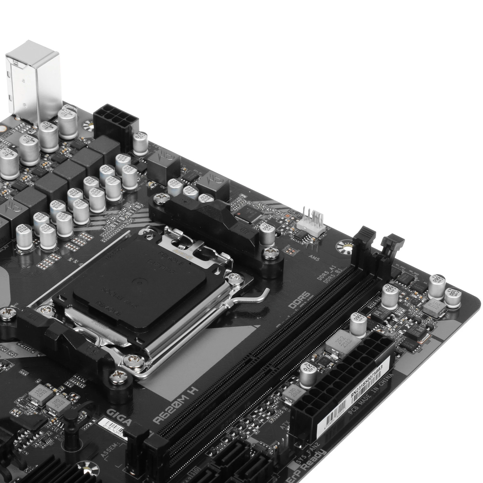 Материнская плата Gigabyte A620M H (V1.2/V2.0), SocketAM5 AMD A620 2xDDR5 mATX AC`97 8ch(7.1) GbLAN RAID+VGA+HDMI, фото6