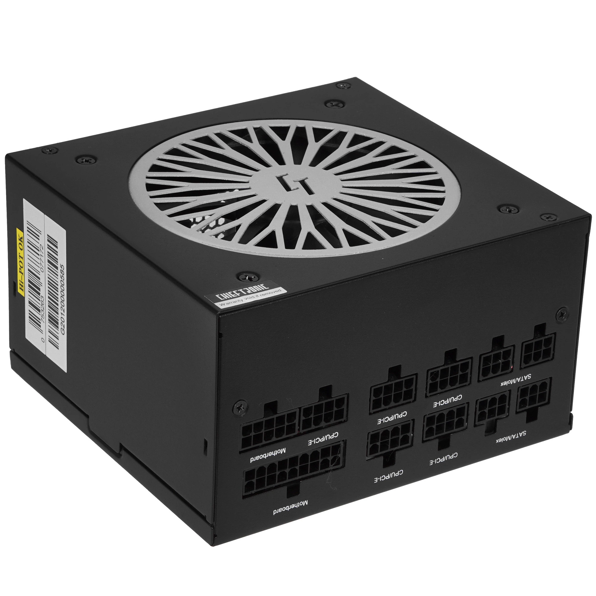 Блок питания Chieftec PowerUP 550W, 550Вт, 80+ Gold, 120мм, модульный, черный