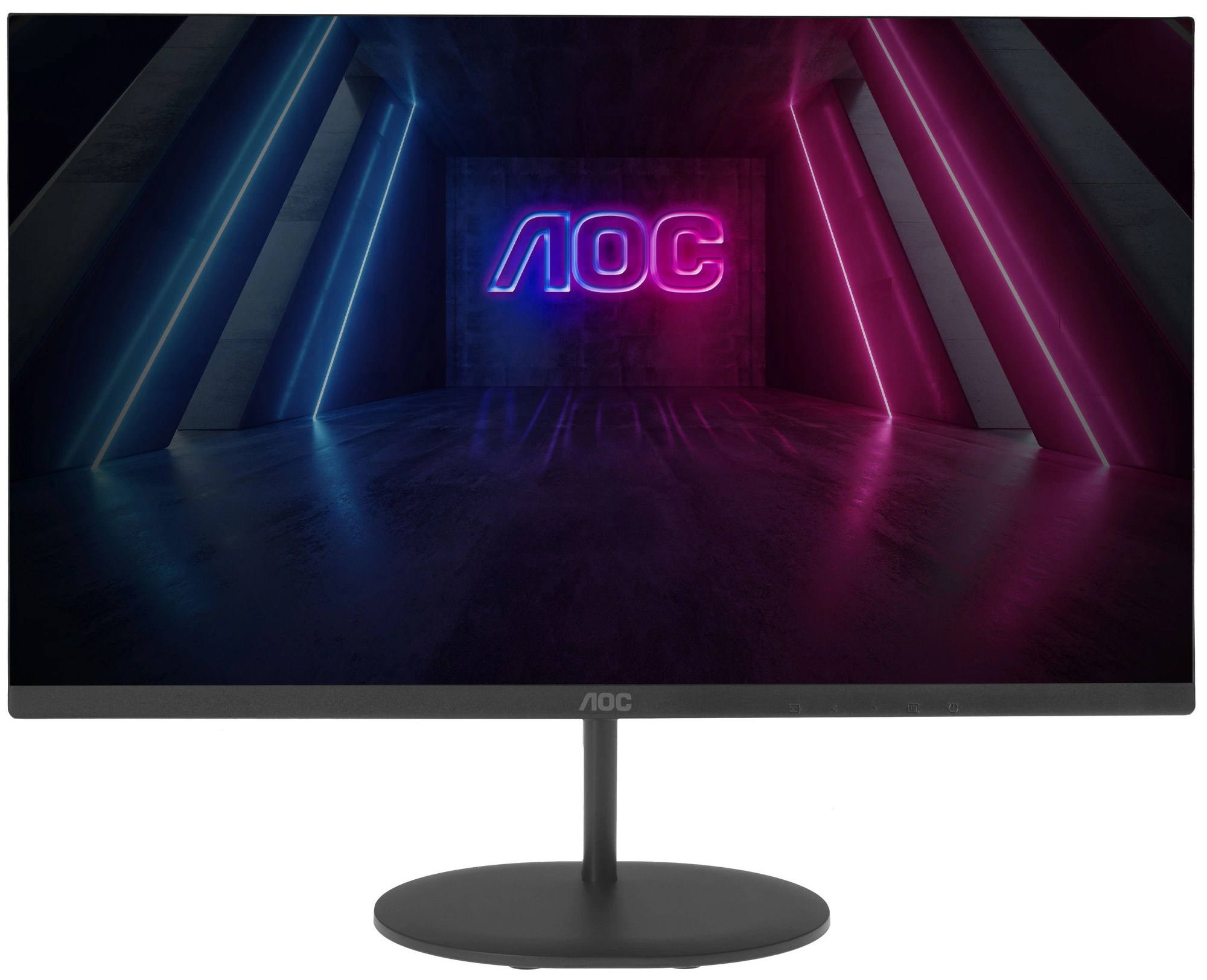 Монитор 23.8" AOC Q24V4EA IPS 2560x1440, 75 Гц, 4 мс, 16:9, 250 кд/м², HDMI, DisplayPort, встроенные динамики, черный
