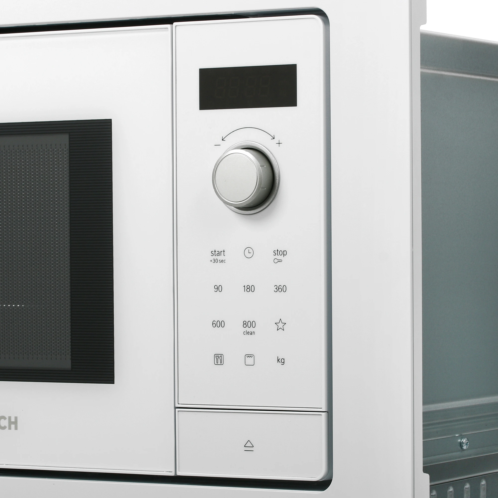 Встраиваемая микроволновая печь Bosch BEL653MW3 белый, 25 л, 800 Вт, переключатели - сенсор, поворотный механизм, фото5