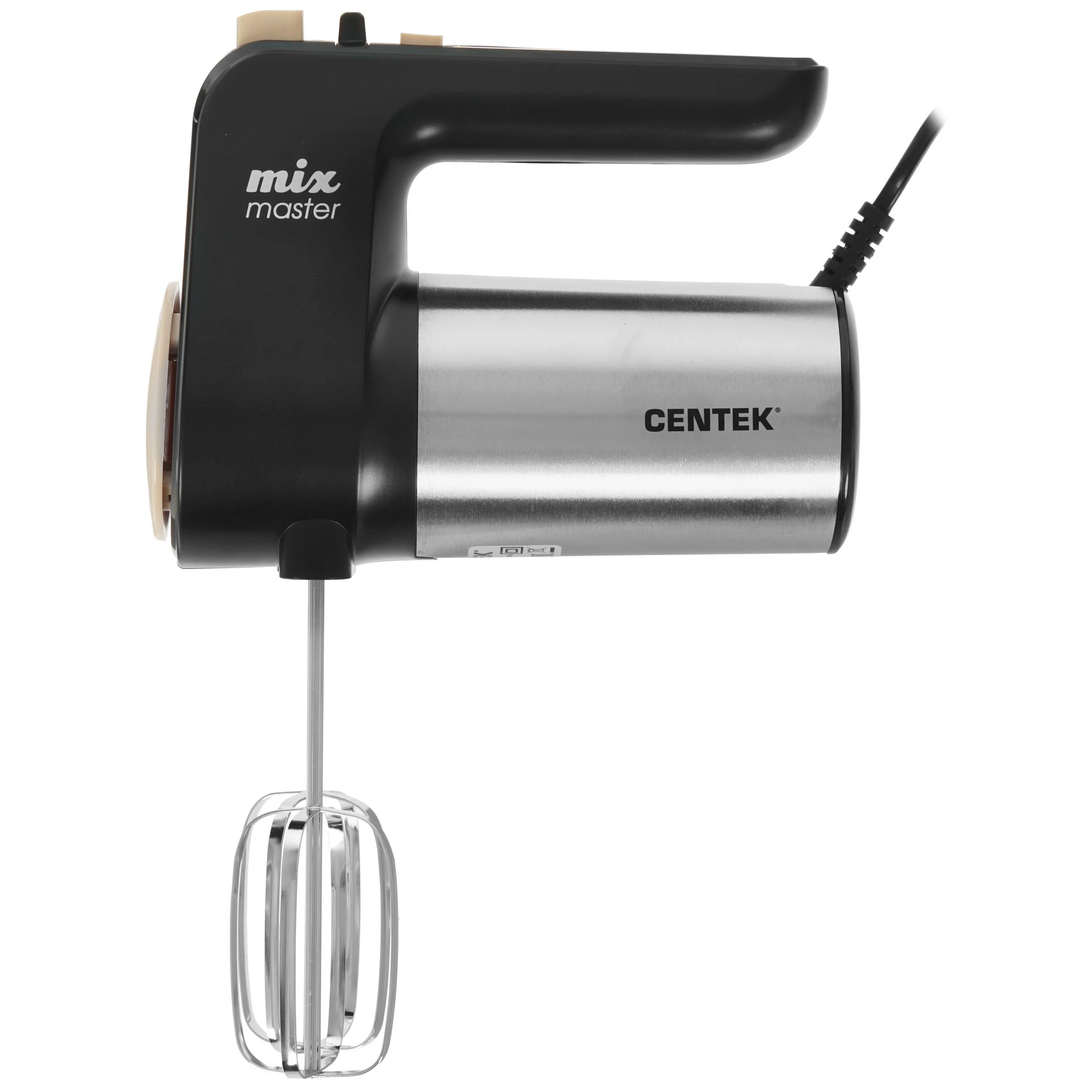 Миксер Centek CT-1123 бежевый, ручной, 800 Вт, 6 скоростей