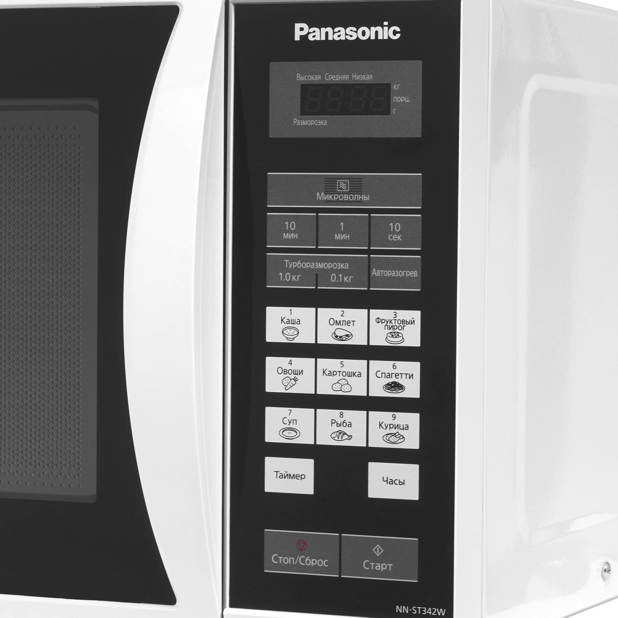 Микроволновая печь Panasonic NN-ST342WZPE белый, 25 л, 800 Вт, переключатели - сенсор, фото6