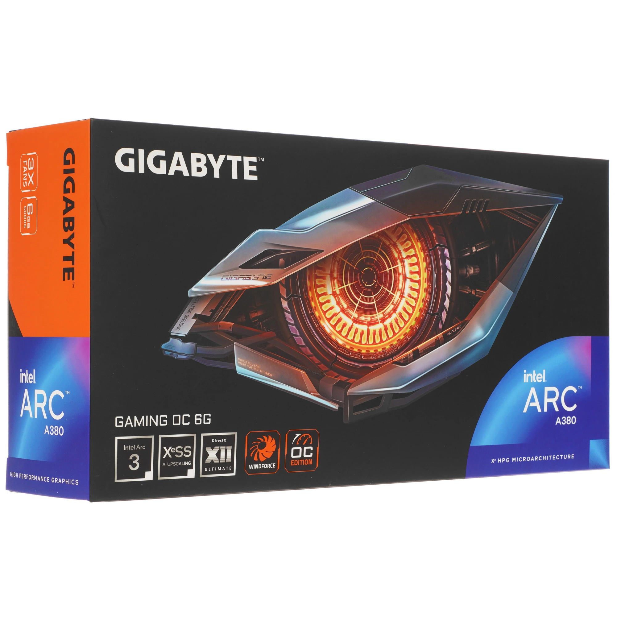 Видеокарта Gigabyte Intel Arc A380 GAMING OC, 6 GB GDDR6, 96 bit, 3xDisplayPort, HDMI, GPU 2000 MHz, фото15