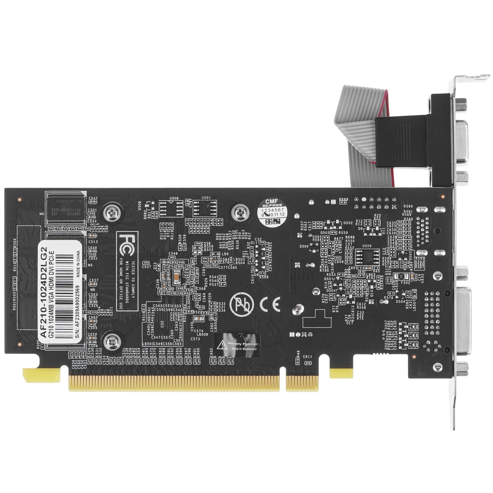 Видеокарта AFOX GeForce GT 210, 1 GB DDR2, 64 bit, HDMI, DVI, VGA, GPU 589 MHz, фото3