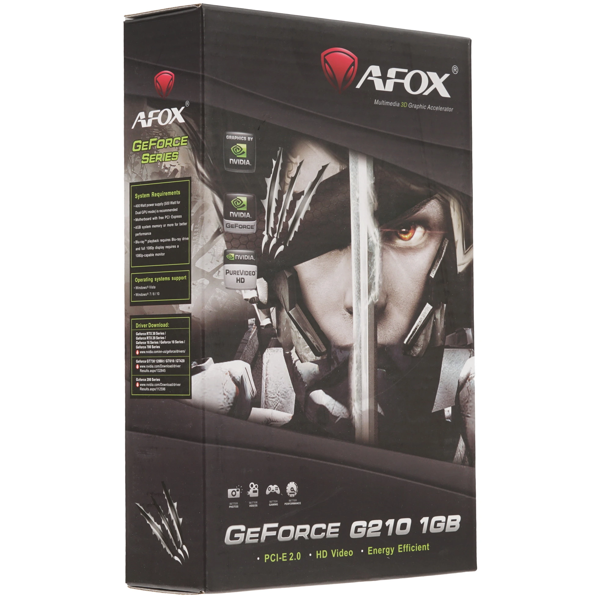 Видеокарта AFOX GeForce GT 210, 1 GB DDR2, 64 bit, HDMI, DVI, VGA, GPU 589 MHz, фото9