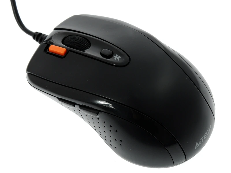 Мышь проводная A4Tech N-70FX черный, 1600 dpi, USB Type-A, кнопки - 7, вид 13