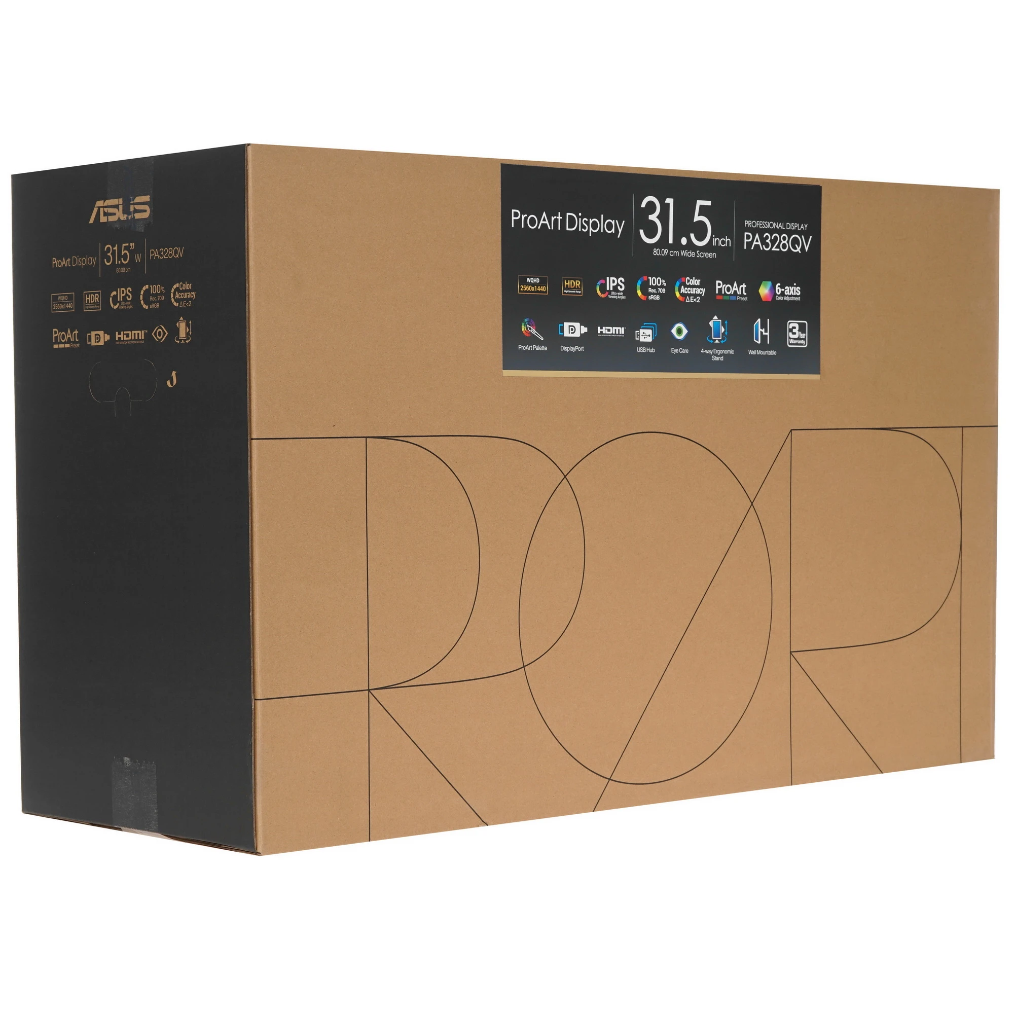 Монитор 31.5' ASUS ProArt PA328QV IPS 2560x1440, 75 Гц, 5 мс, 16:9, 350 кд/м2, 2xHDMI, 1xDP, USB 3.2, 1x3.5 мм, черный, фото12