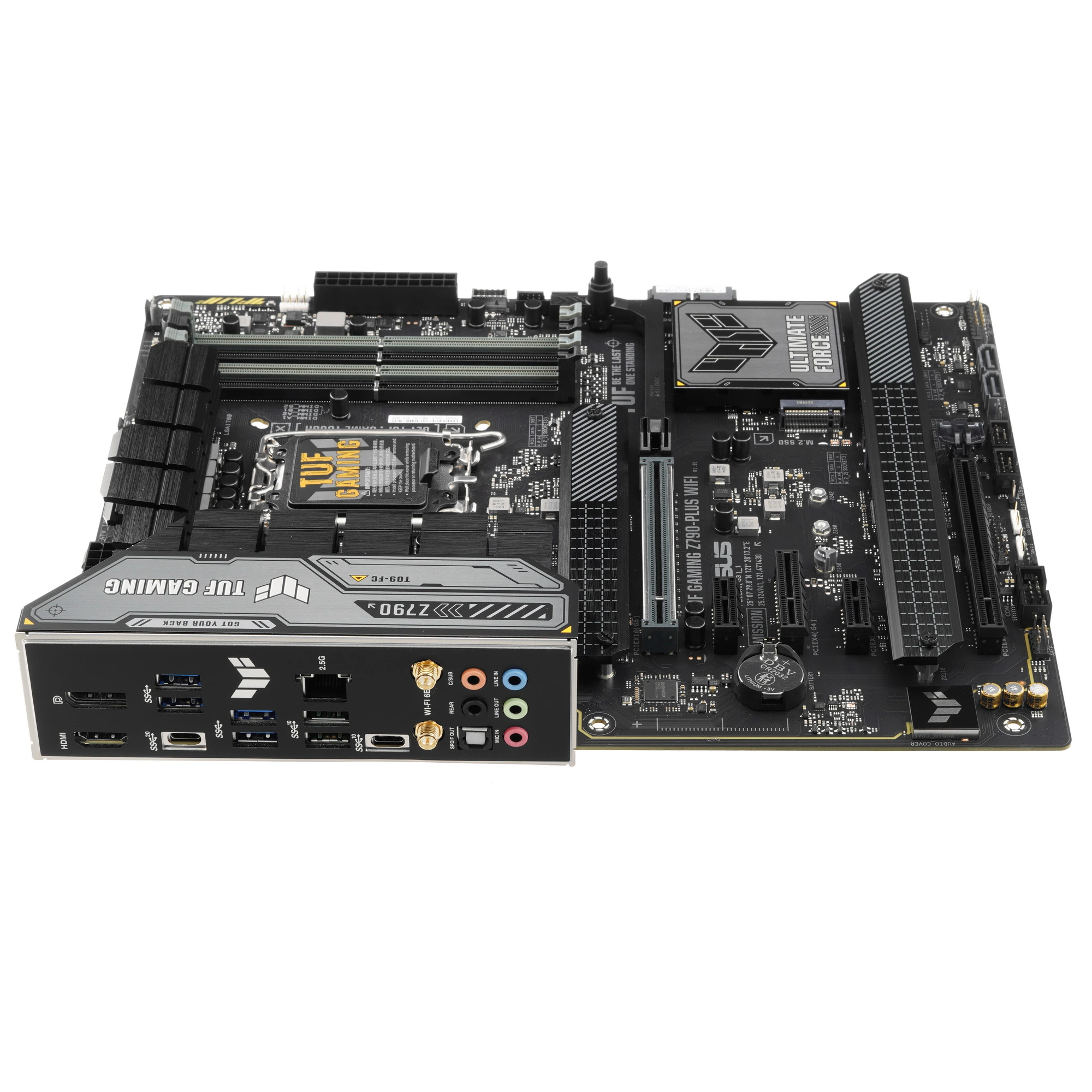 Материнская плата ASUS TUF GAMING Z790-PLUS WIFI, LGA1700, Intel Z790, 4xDDR5, 4xSATA, 4xM.2, 2xPCIe x16, 2xPCIe x1, DisplayPort, HDMI, 1x2.5Gb LAN, USB Type-C, 5x3.5 мм, 7.1, ATX, фото4