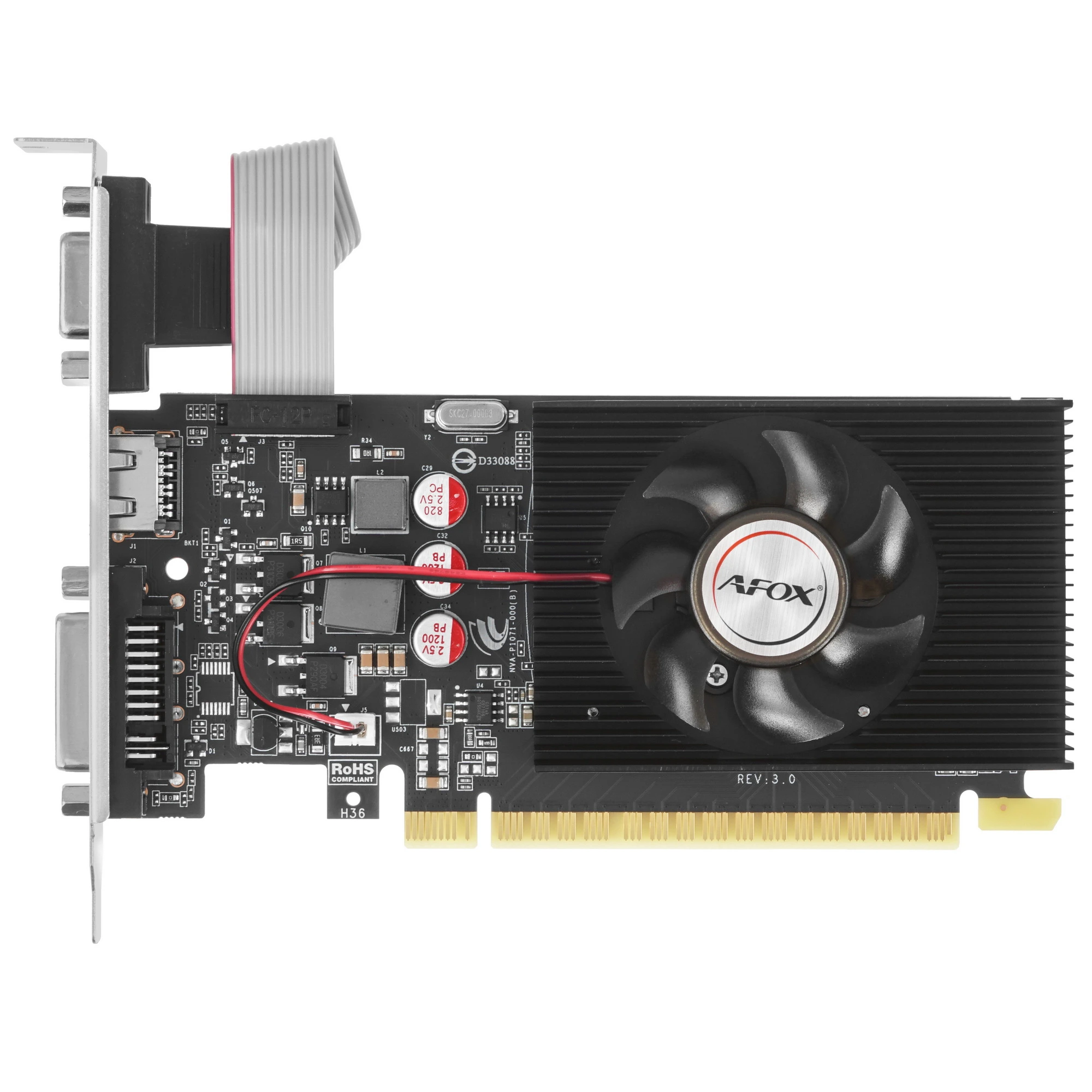 Видеокарта AFOX GeForce GT 730, 4 GB DDR3, 128 bit, HDMI, DVI-D, VGA, GPU 700 MHz, фото4