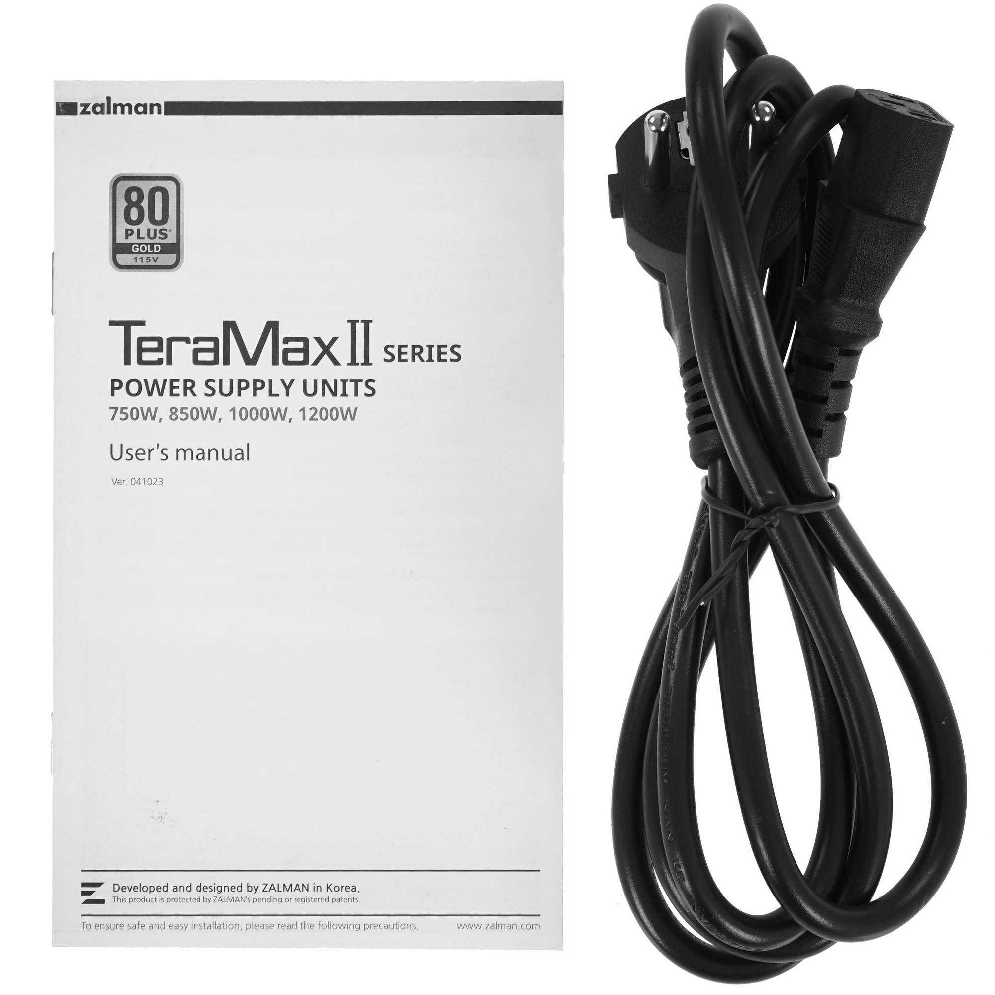 Блок питания ZALMAN TeraMax II 1000W, 1000Вт, 80+ Gold, 120мм, модульный, черный, вид 6