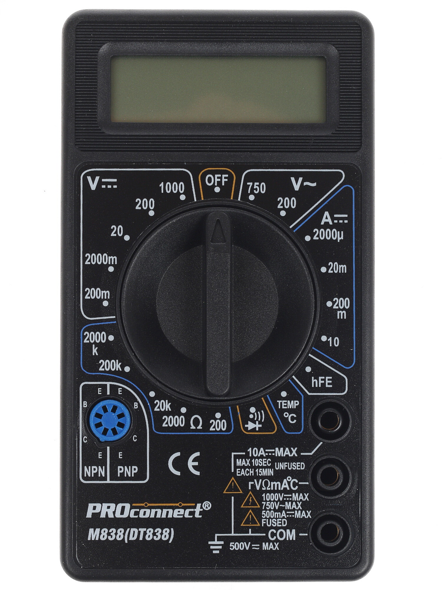 Технические характеристики Мультиметр Proconnect M838. Интернет-магазин DNS