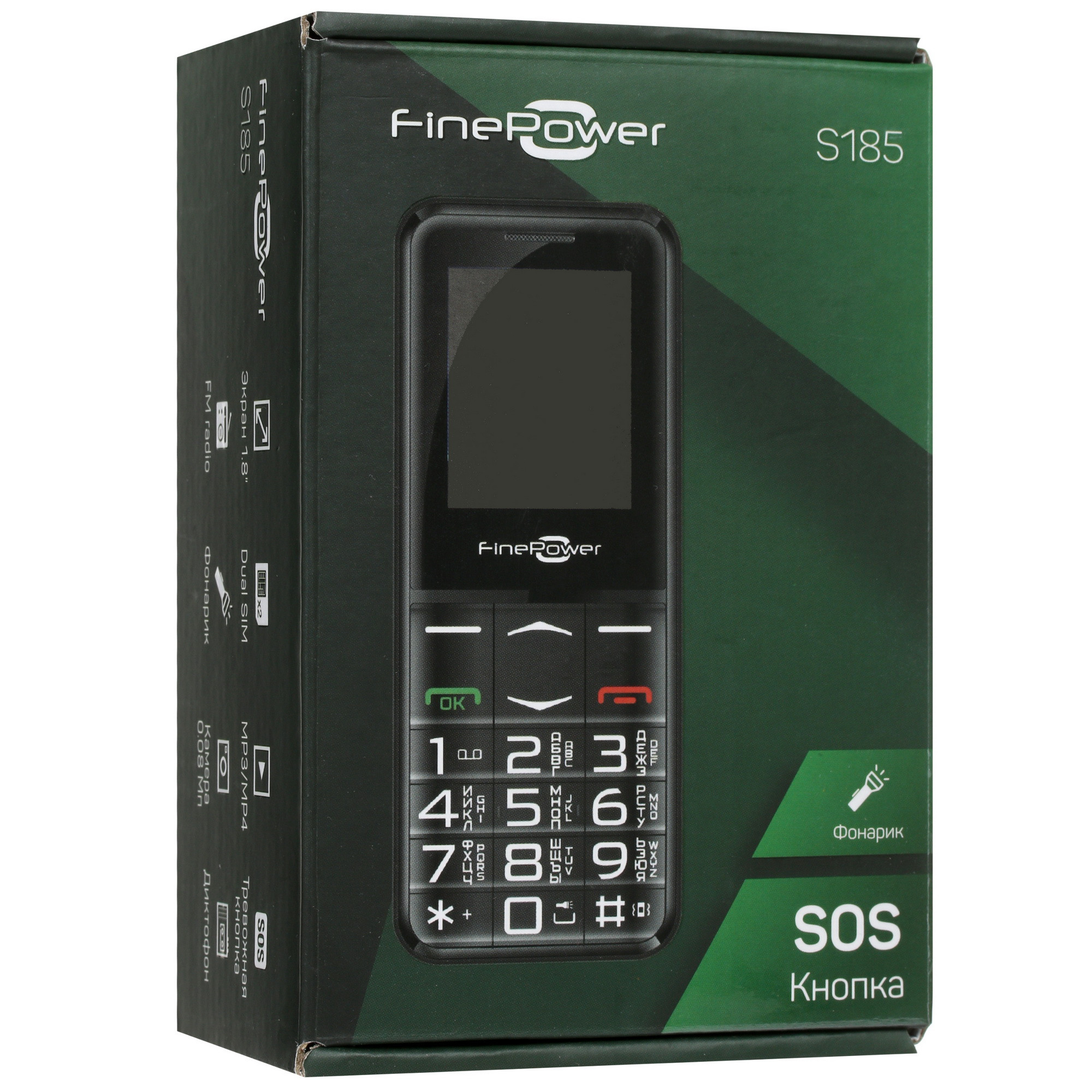 Сотовый телефон FinePower S185 красный